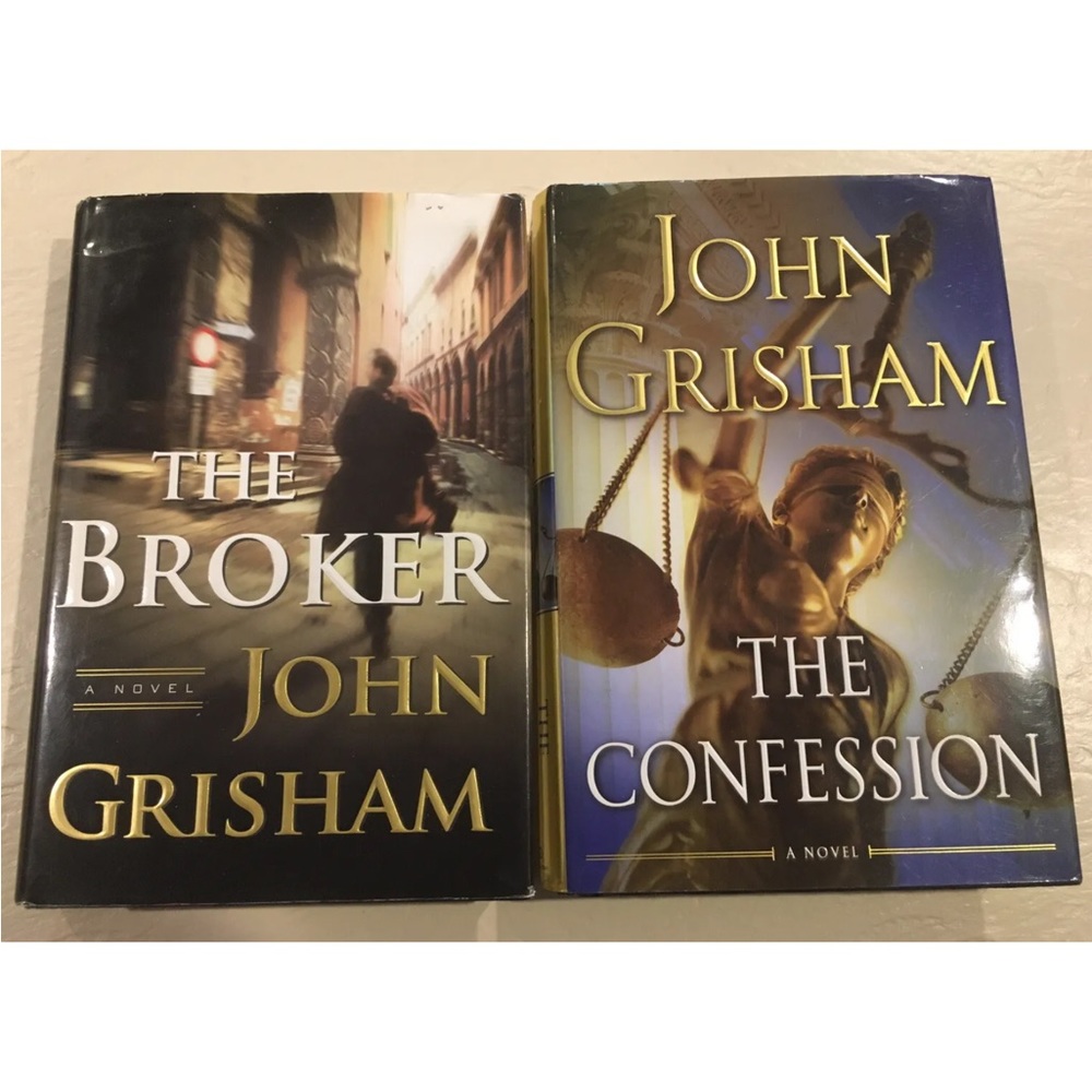Lot/2 John Grisham Hardback Novels With Dust Jackets